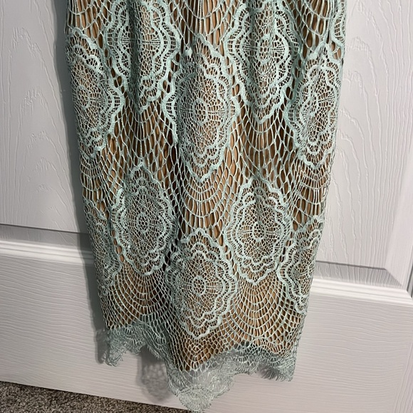 Lulus mint lace/sheer dress - Picture 6 of 6